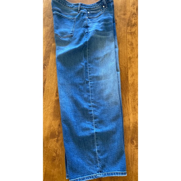NEW Quince Bella Stretch Barrel Jeans Atlantic Blue High Rise Size 33 - Picture 7 of 14